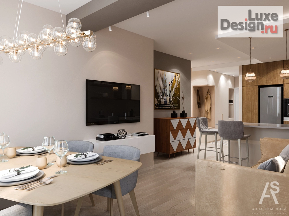 Дизайн интерьера квартиры "Квартира 74 м2 в ЖК Лобачевский" (фото 22)