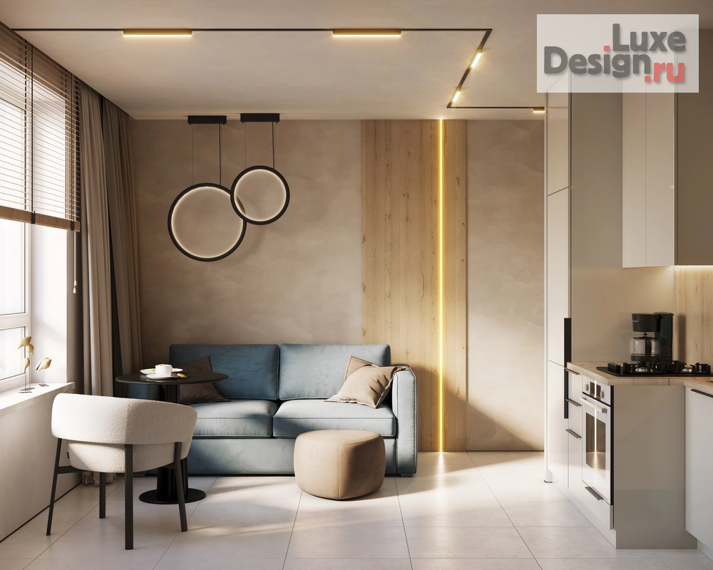 Дизайн интерьера квартиры "Небольшая квартира для самостоятельной женщины" (фото 2)