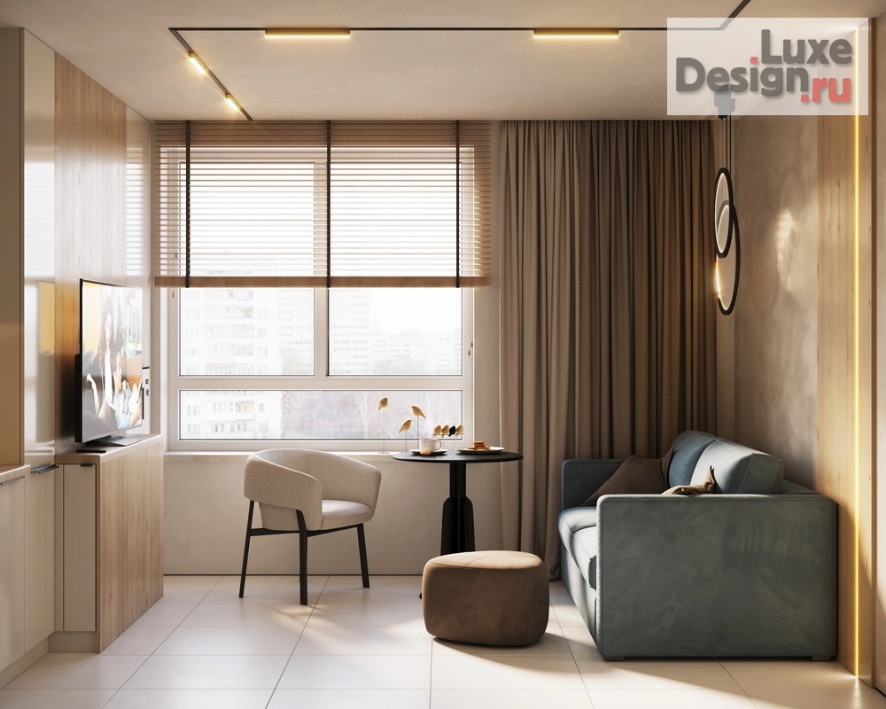 Дизайн интерьера квартиры "Небольшая квартира для самостоятельной женщины" (фото 3)