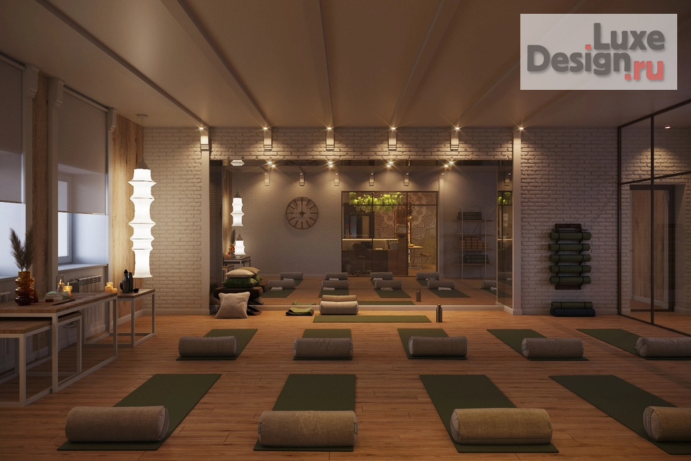 Дизайн интерьера клуба "Йога-центр" (фото 1)