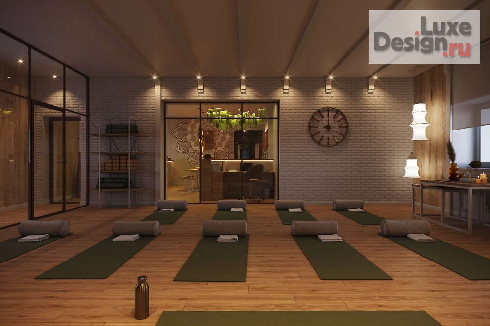 Дизайн интерьера клуба "Йога-центр" (фото 2)