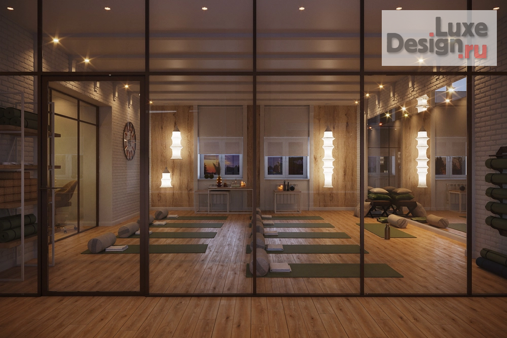 Дизайн интерьера клуба "Йога-центр" (фото 3)
