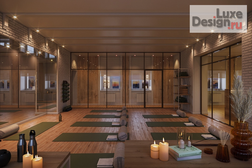 Дизайн интерьера клуба "Йога-центр" (фото 5)
