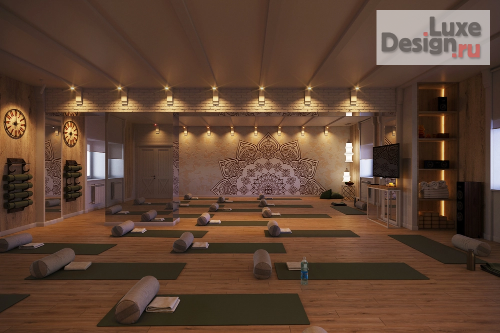 Дизайн интерьера клуба "Йога-центр" (фото 10)