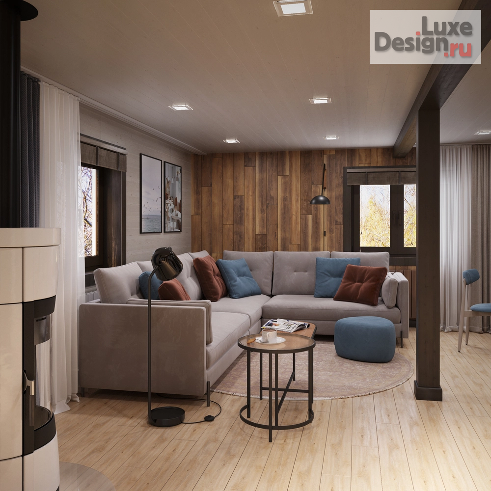 Дизайн интерьера квартиры "Реконструкция дачного дома для семьи с ребенком" (фото 2) от дизайнера Гершман Татьяна Владимировна Дизайн интерьера квартиры "Реконструкция дачного дома для семьи с ребенком" (фото 2)