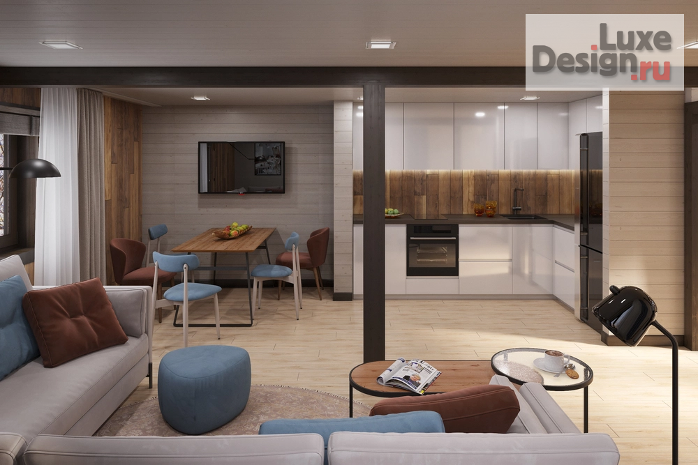 Дизайн интерьера квартиры "Реконструкция дачного дома для семьи с ребенком" (фото 6) от дизайнера Гершман Татьяна Владимировна Дизайн интерьера квартиры "Реконструкция дачного дома для семьи с ребенком" (фото 6)