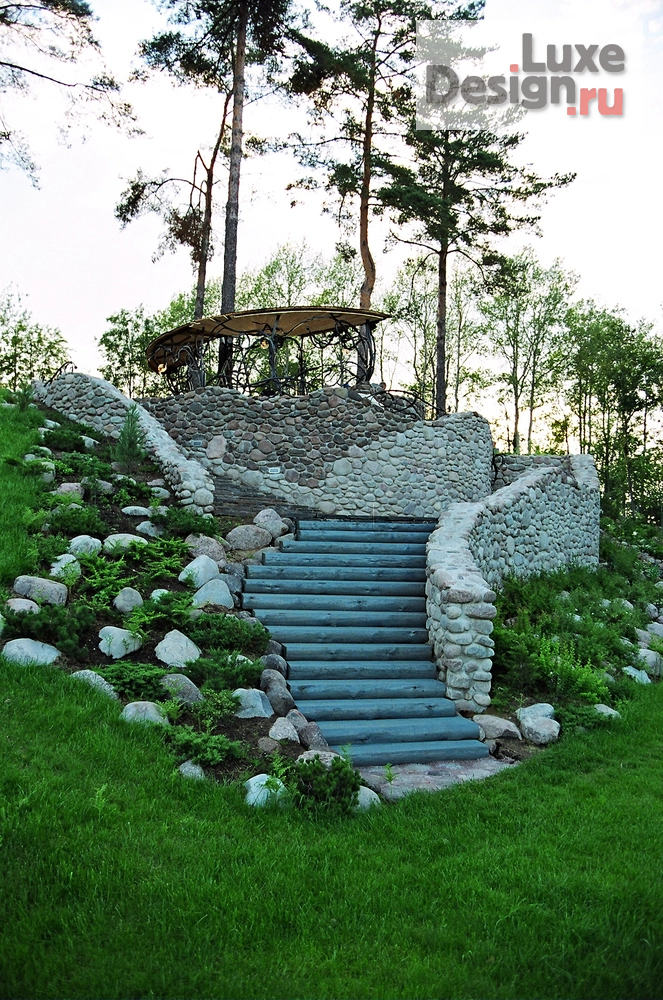 Ландшафтный дизайн "Частный сад большого объёма с гостевым домом для нескольких поколений одной семьи" (фото 8)