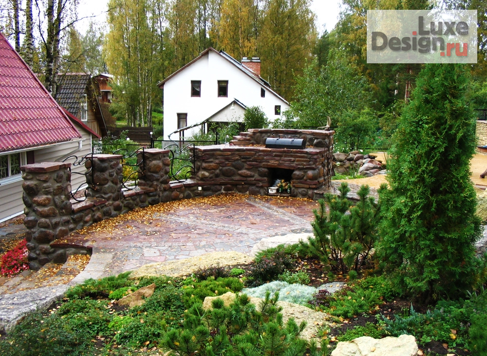 Ландшафтный дизайн "Небольшой частный сад для возрастной семейной пары, их взрослых детей и внуков" (фото 3) от дизайнера Гершман Татьяна Владимировна Ландшафтный дизайн "Небольшой частный сад для возрастной семейной пары, их взрослых детей и внуков" (фото 3)