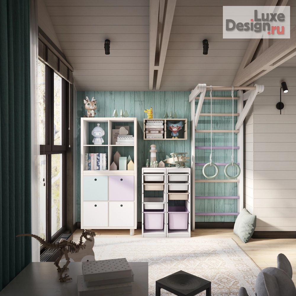 Дизайн интерьера квартиры "Реконструкция дачного дома для семьи с ребенком" (фото 24) от дизайнера Гершман Татьяна Владимировна Дизайн интерьера квартиры "Реконструкция дачного дома для семьи с ребенком" (фото 24)