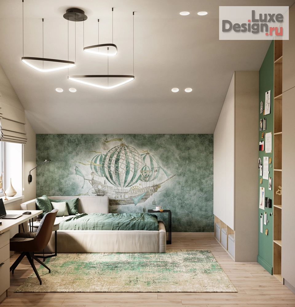 Дизайн интерьера частного дома "Загородный двухэтажный дом для семьи с ребенком школьником" (фото 9)