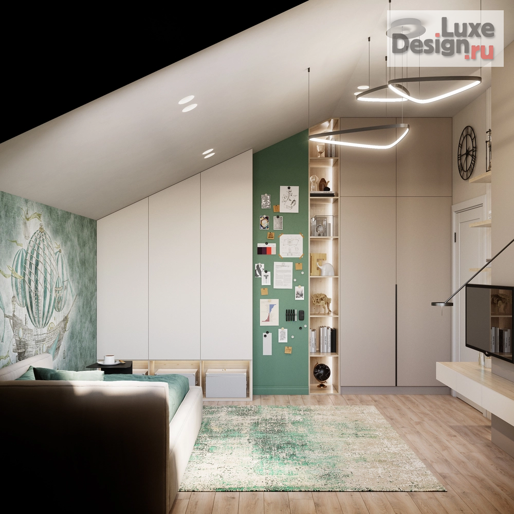 Дизайн интерьера частного дома "Загородный двухэтажный дом для семьи с ребенком школьником" (фото 11)