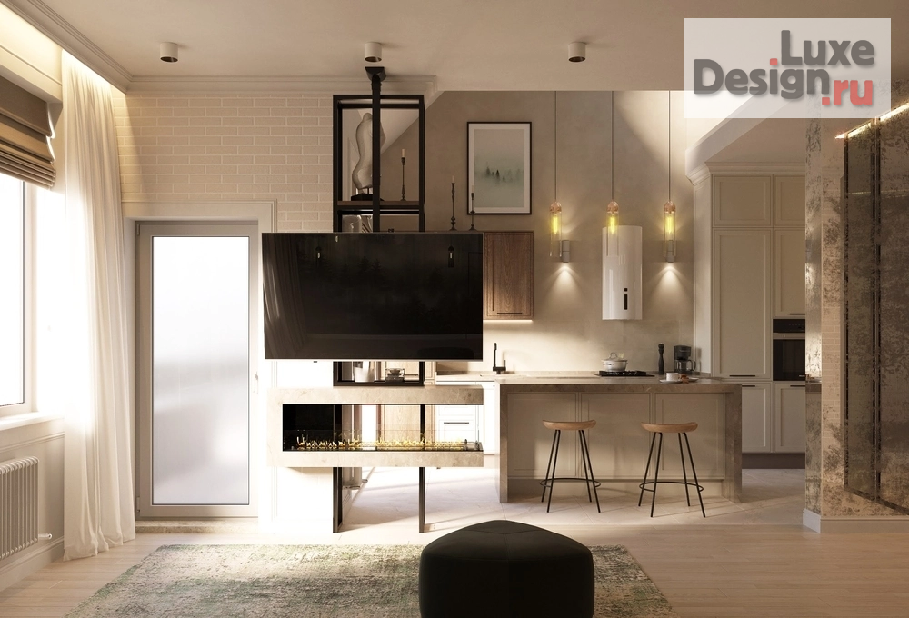 Дизайн интерьера квартиры "Двухуровневая квартира со вторым светом в историческом районе" (фото 1)