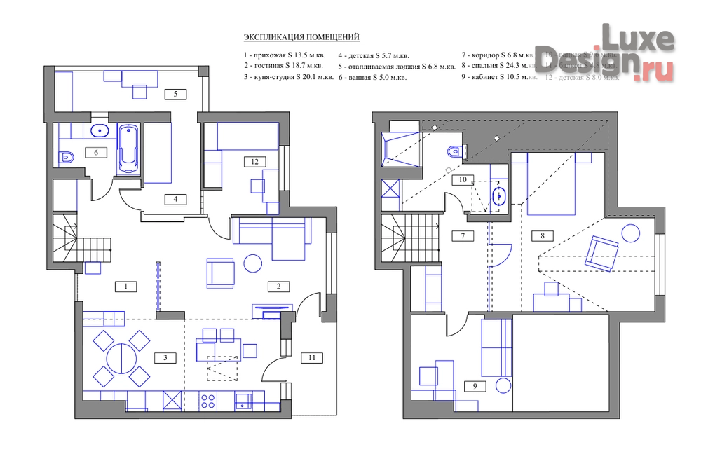 Дизайн интерьера квартиры "Двухуровневая квартира со вторым светом в историческом районе" (фото 2)