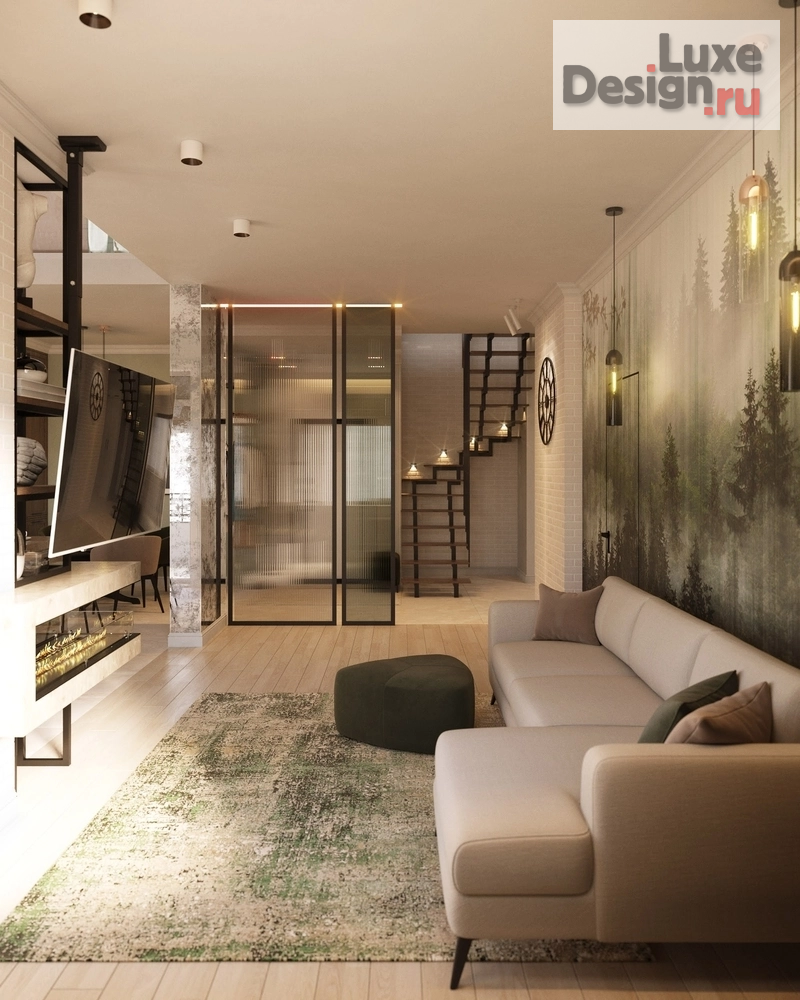 Дизайн интерьера квартиры "Двухуровневая квартира со вторым светом в историческом районе" (фото 4)