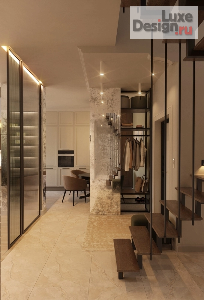 Дизайн интерьера квартиры "Двухуровневая квартира со вторым светом в историческом районе" (фото 6)