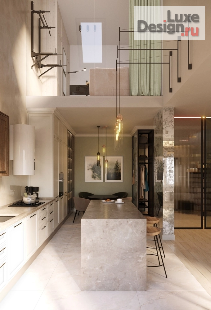 Дизайн интерьера квартиры "Двухуровневая квартира со вторым светом в историческом районе" (фото 9)