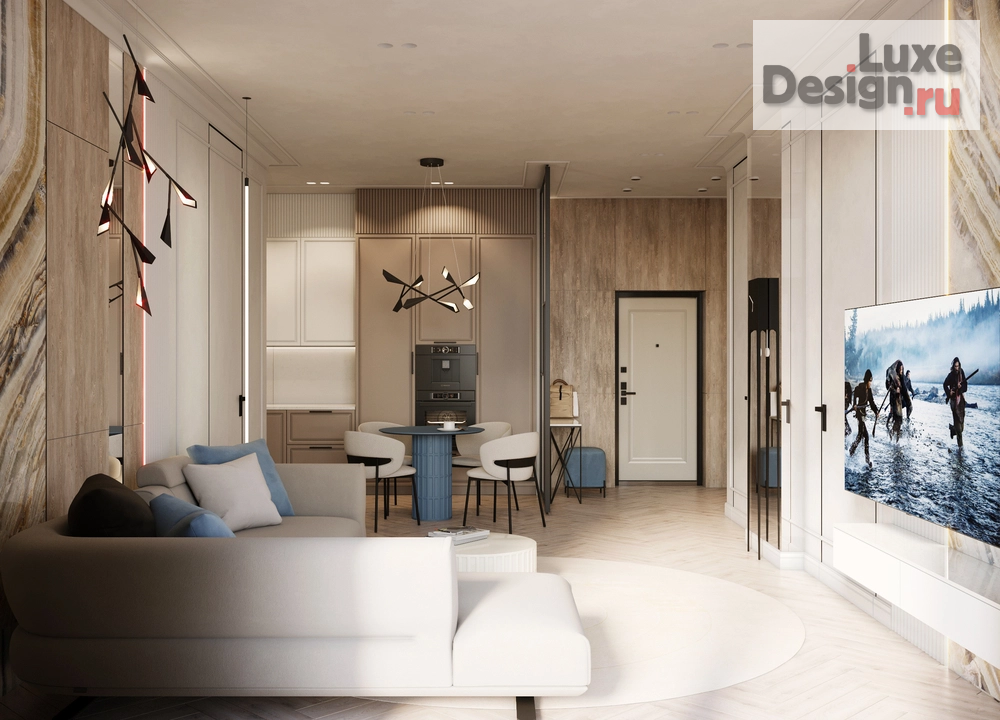 Дизайн интерьера квартиры "Квартира для отдыха у моря " (фото 4) от дизайнера Гершман Татьяна Владимировна Дизайн интерьера квартиры "Квартира для отдыха у моря " (фото 4)