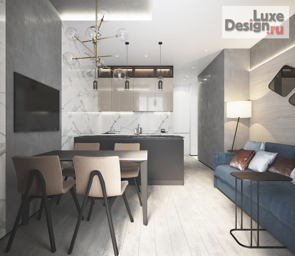 Дизайн интерьера квартиры "Квартира в ЖК Пресня Сити_70 кв м" (фото 2)