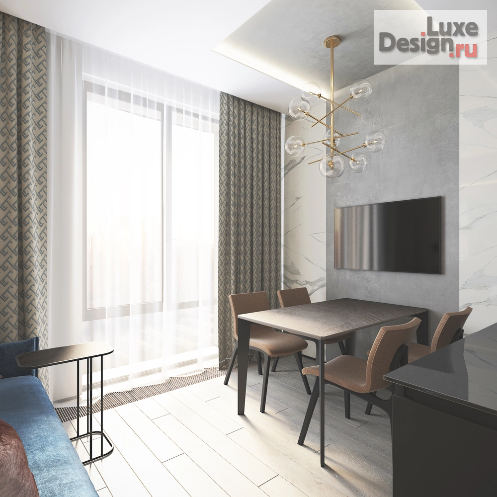 Дизайн интерьера квартиры "Квартира в ЖК Пресня Сити_70 кв м" (фото 4)