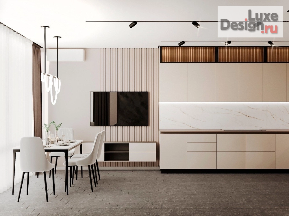 Дизайн интерьера двухкомнатной квартиры "Двухкомнатная квартира в Краснодаре " (фото 2)