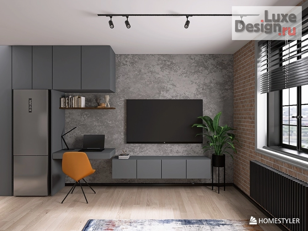 Дизайн интерьера квартиры студии "Квартира-студия" (фото 1)