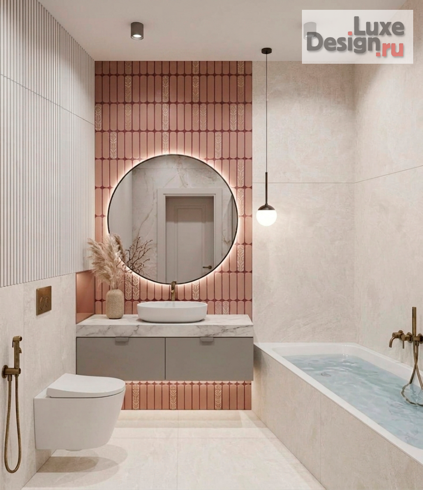 дизайн интерьера санузла "Ванные комнаты" (фото 2)