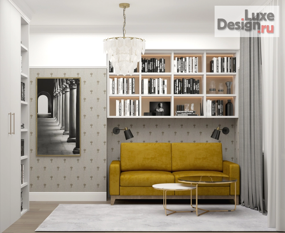 Дизайн интерьера четырехкомнатной квартиры "Квартира в Большом Девятинском переулке" (фото 1)