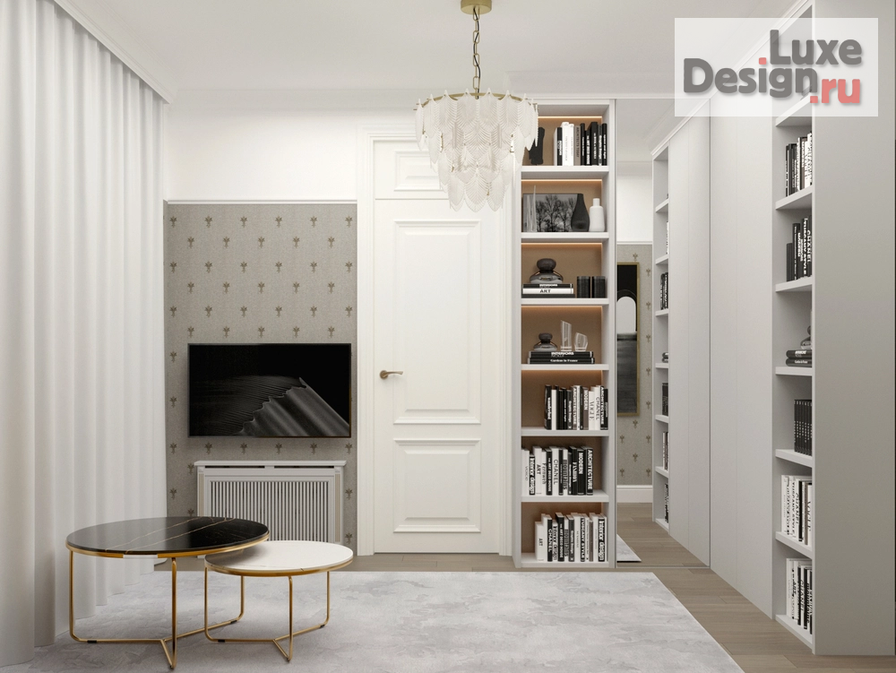 Дизайн интерьера четырехкомнатной квартиры "Квартира в Большом Девятинском переулке" (фото 2)