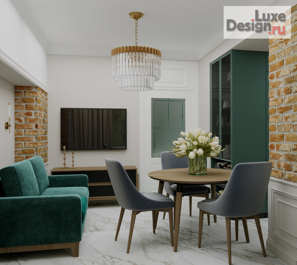 Дизайн интерьера четырехкомнатной квартиры "Квартира в Большом Девятинском переулке" (фото 6)