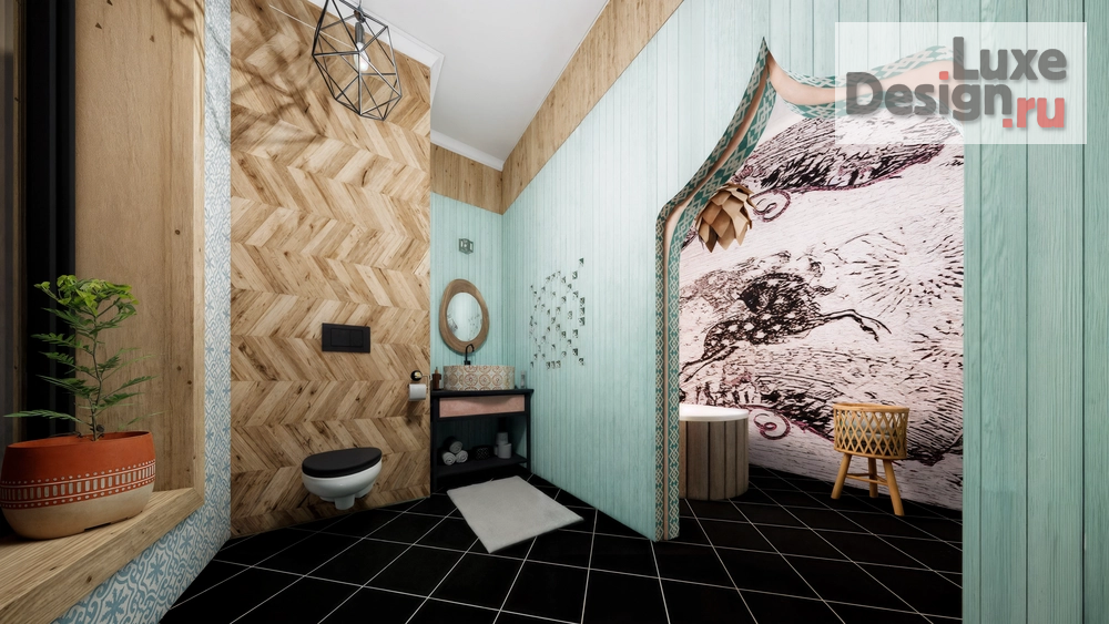 Дизайн интерьера загородного дома "Сказка древних рун" (фото 7)