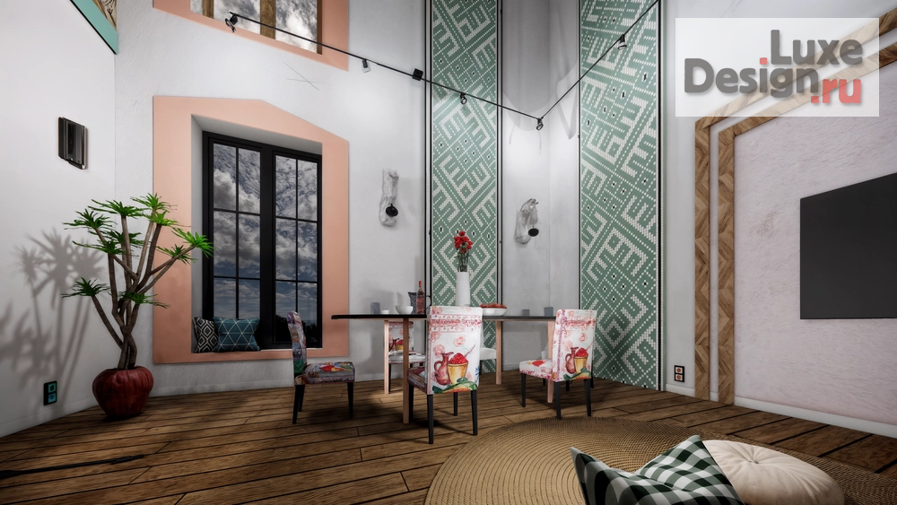 Дизайн интерьера загородного дома "Сказка древних рун" (фото 8)