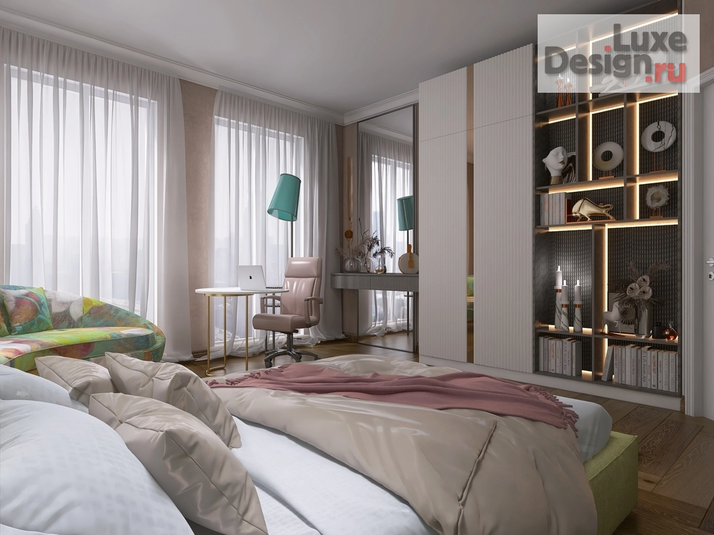 Дизайн интерьера детской "Комната девочки-подростка" (фото 15)