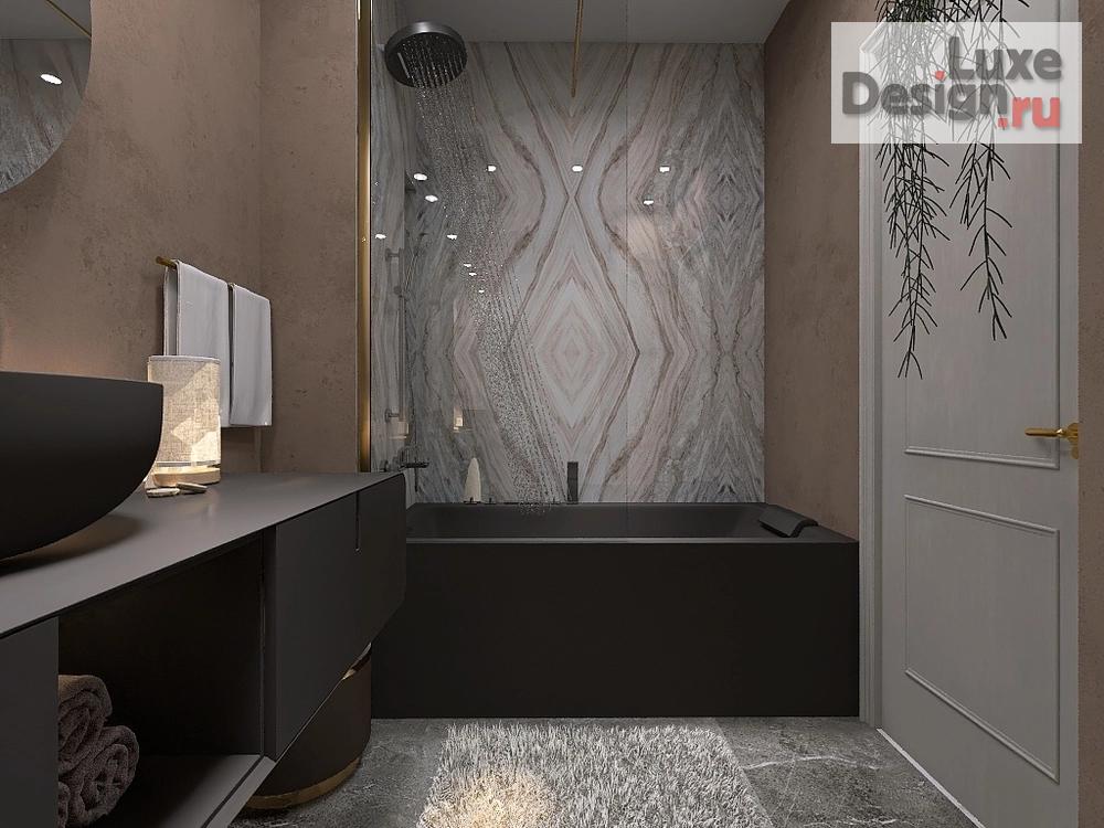 Дизайн интерьера ванной "Санузел с ванной" (фото 1)