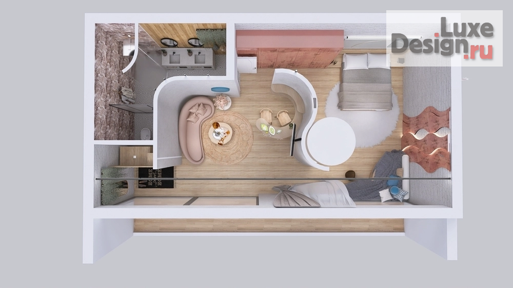 Дизайн интерьера отеля "Домик в глэмпинге  видом на SanMarino" (фото 31)