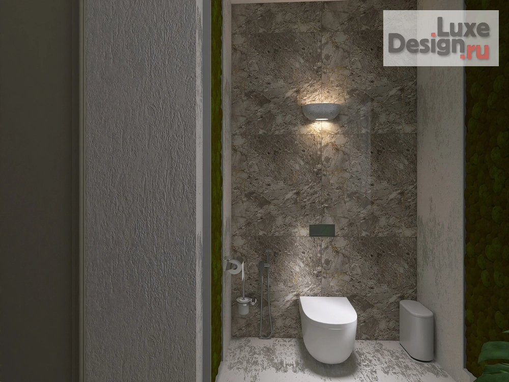 дизайн интерьера санузла "Санузел с душевой кабиной" (фото 16)