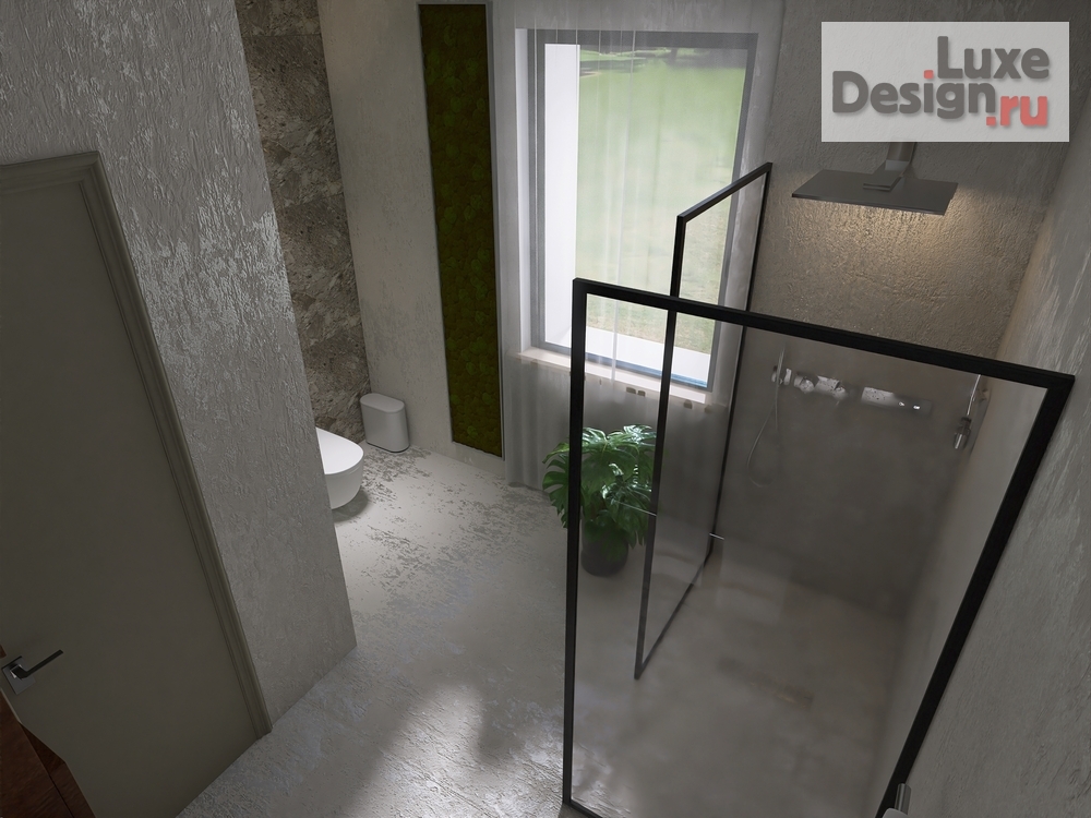 дизайн интерьера санузла "Санузел с душевой кабиной" (фото 13)