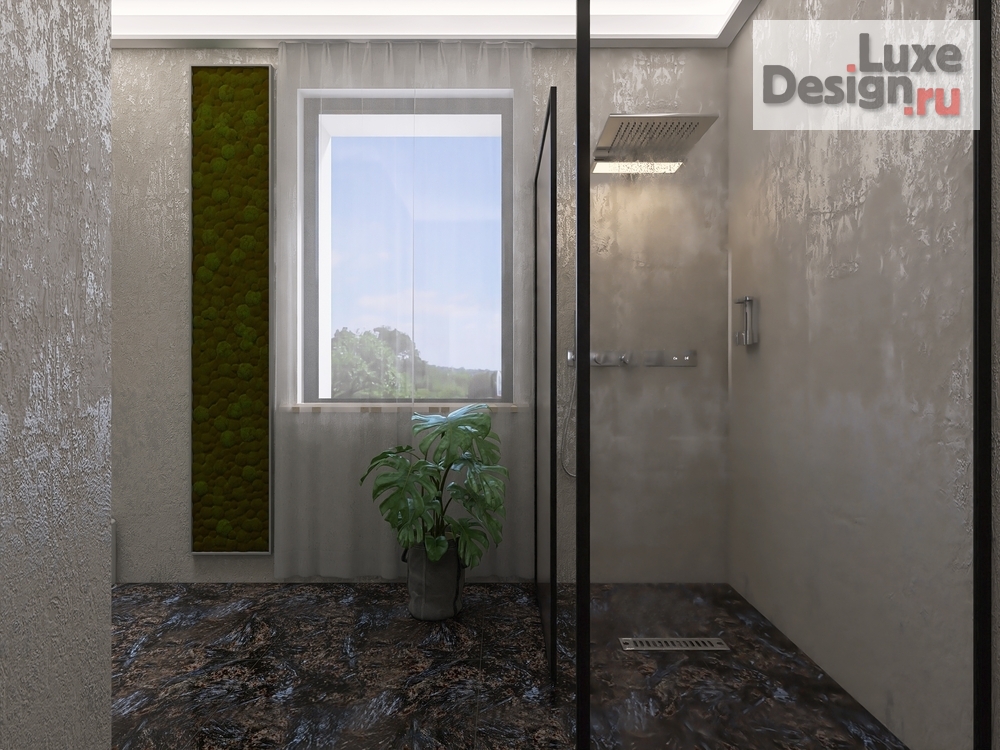 дизайн интерьера санузла "Санузел с душевой кабиной" (фото 3)