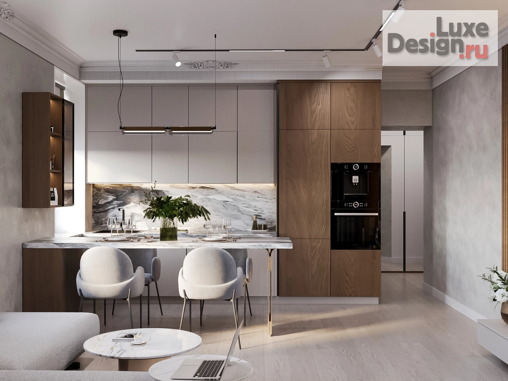 Дизайн интерьера трехкомнатной квартиры "Квартира в центре Санкт-Петербурга" (фото 1)