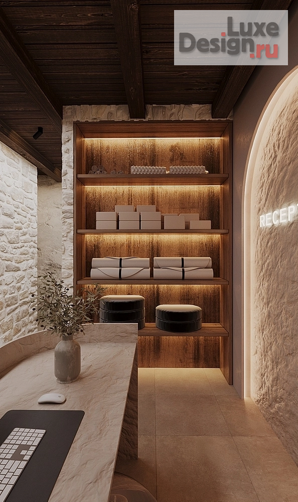 Дизайн интерьера оздоровительного комплекса "Йога студия" (фото 9)