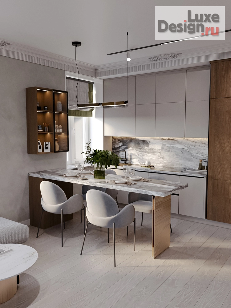 Дизайн интерьера трехкомнатной квартиры "Квартира в центре Санкт-Петербурга" (фото 5)