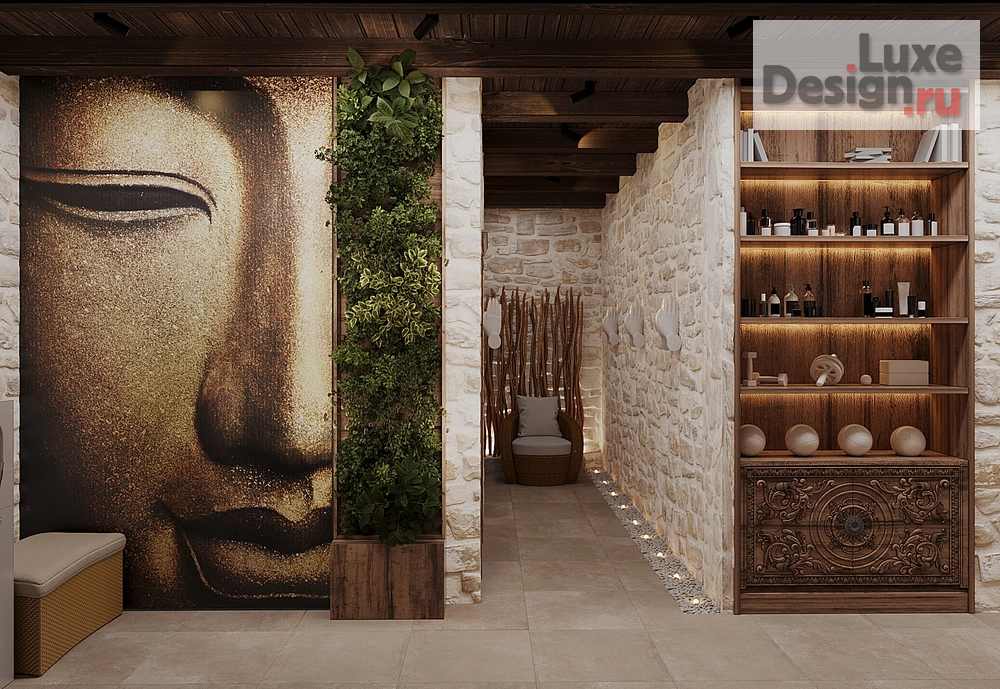 Дизайн интерьера оздоровительного комплекса "Йога студия" (фото 11)