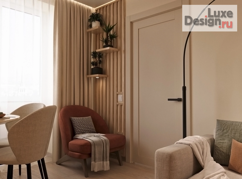 Дизайн интерьера двухкомнатной квартиры "Дизайн интерьера в г. Москва в современном стиле" (фото 10)