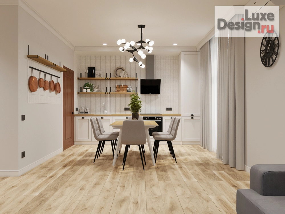 Дизайн интерьера четырехкомнатной квартиры "Дизайн интерьера в загородном доме " (фото 2)