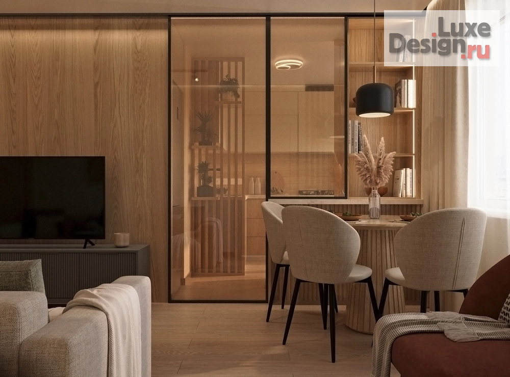 Дизайн интерьера двухкомнатной квартиры "Дизайн интерьера в г. Москва в современном стиле" (фото 1)