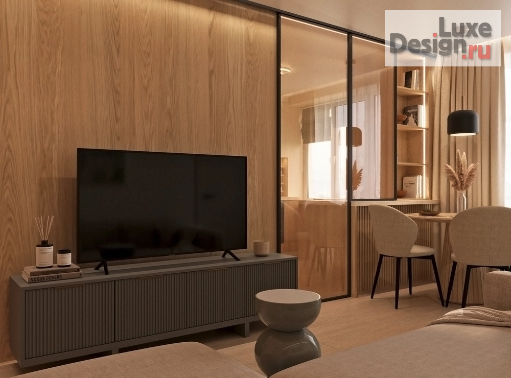 Дизайн интерьера двухкомнатной квартиры "Дизайн интерьера в г. Москва в современном стиле" (фото 2)