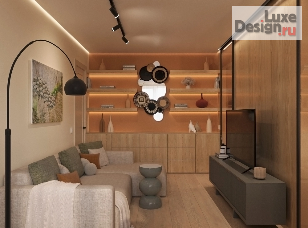 Дизайн интерьера двухкомнатной квартиры "Дизайн интерьера в г. Москва в современном стиле" (фото 5)