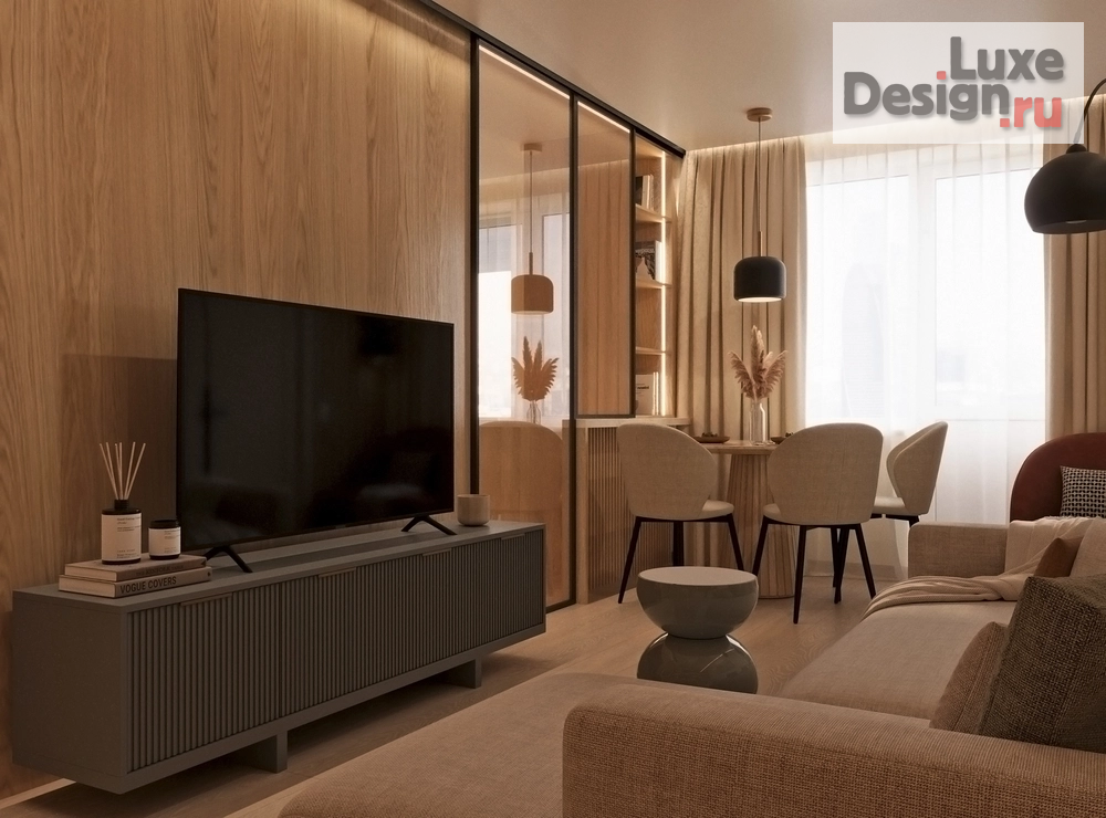 Дизайн интерьера двухкомнатной квартиры "Дизайн интерьера в г. Москва в современном стиле" (фото 6)