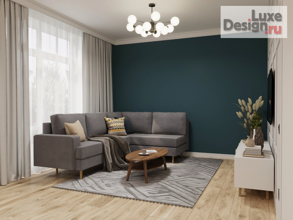 Дизайн интерьера четырехкомнатной квартиры "Дизайн интерьера в загородном доме " (фото 4)