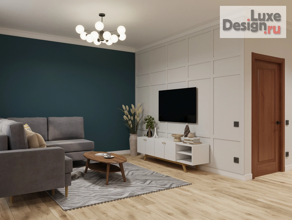 Дизайн интерьера четырехкомнатной квартиры "Дизайн интерьера в загородном доме " (фото 5)