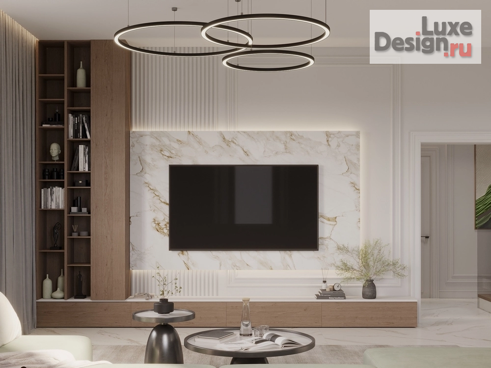 Дизайн интерьера гостиной "Кухня-гостиная в частном доме" (фото 11)